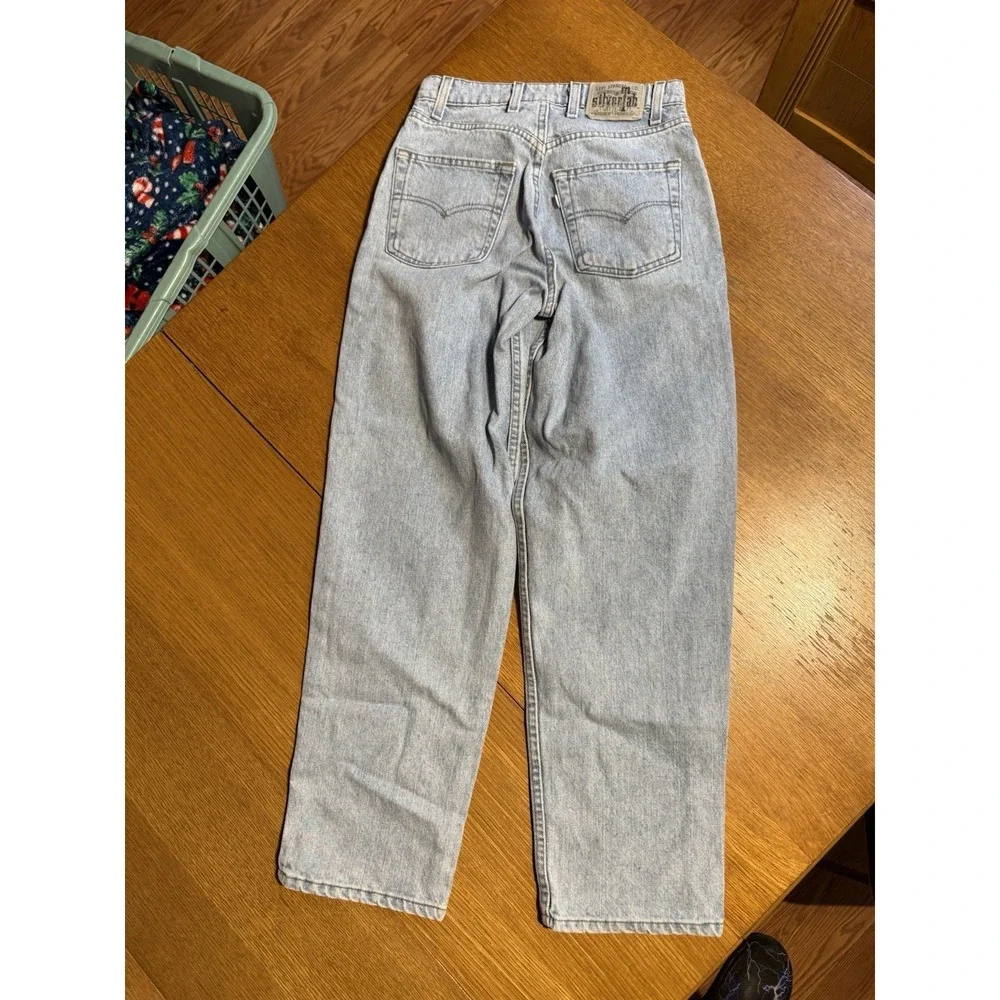 Vintage 1994 Levis SilverTab Baggy Fit Jeans USA Made Light Wash W28 L30